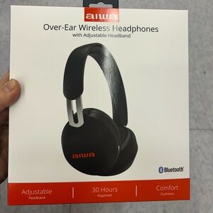 NWT Aiwa Over-Ear Wireless Headphones